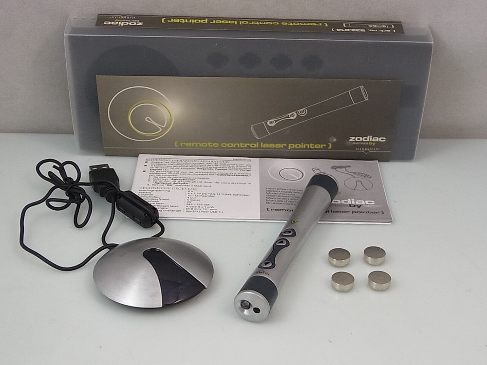Marksman Zodiac Remote Control Laser Pointer Class 2 Silver 532.014