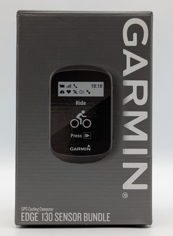 Garmin Edge 130 Sensor Bundle GPS Cycling Computer NEEDS NEW BATTERY