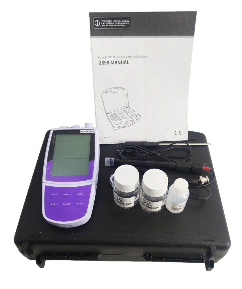 Fluoride Ion Meters with Calibration Solution Automatic Temperature Compensation