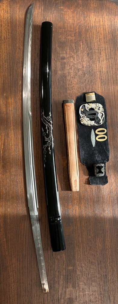 JKOO SWORD Custom made blade! Damascus folded double edge SHARP! DOUBLE HAMON!