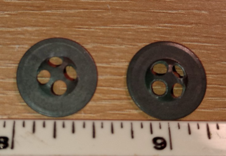 US WW1 small zinc "U.S. A." button, 2