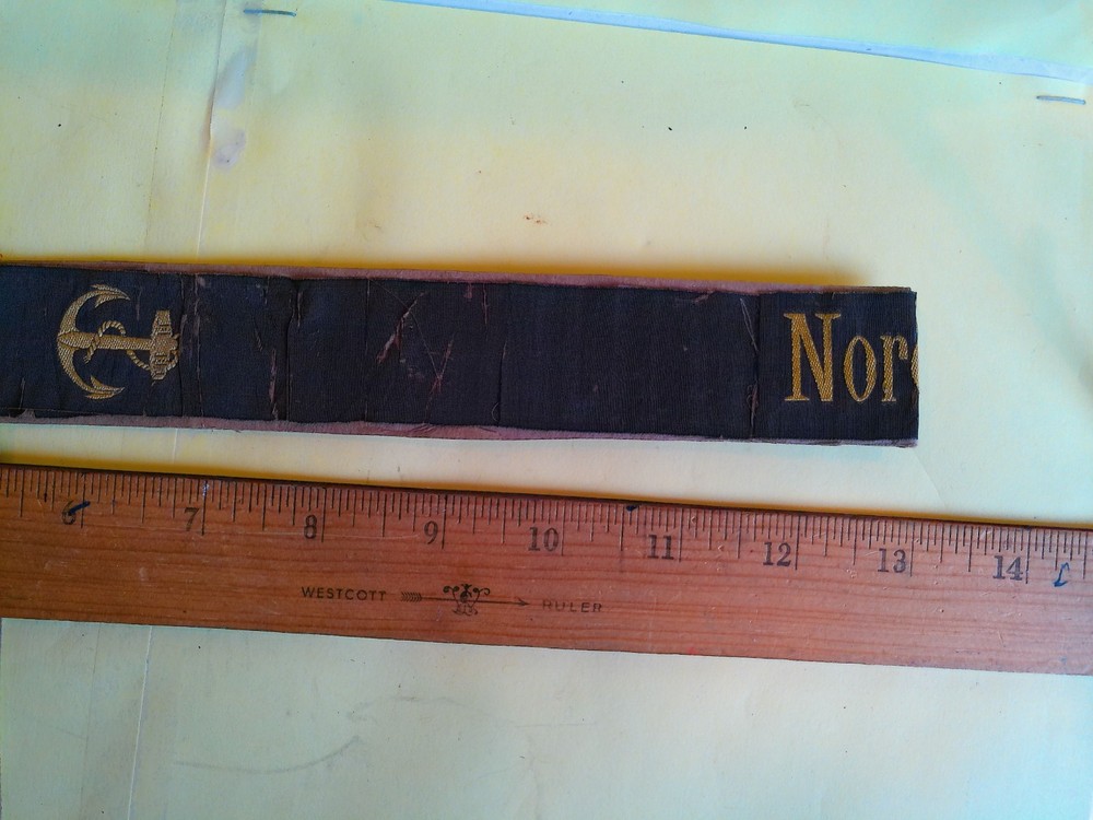 GERMAN WW1 FIRST COMMERCE RAIDER HAT BAND