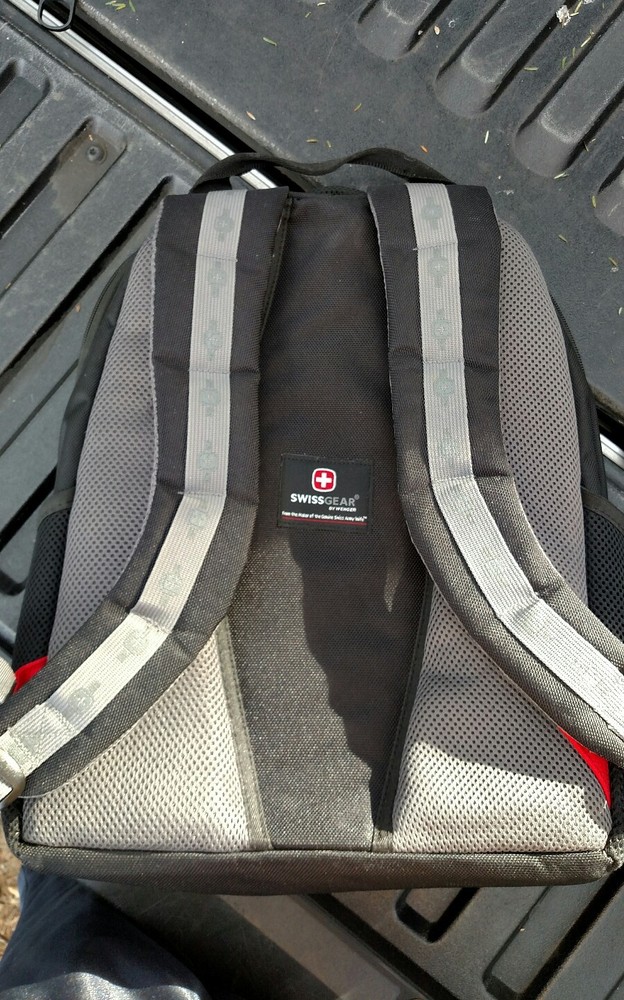 Used Swiss Gear Backpack, red and black
