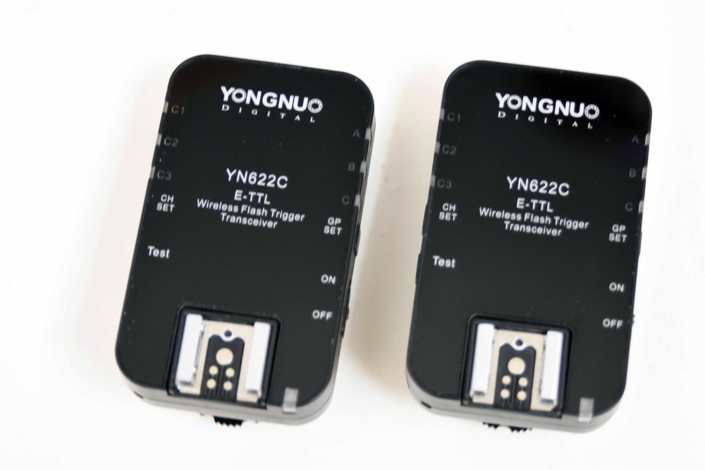 Yongnuo Digital YN622C E-TTL Wireless Flash Trigger Transceiver Controller, Two