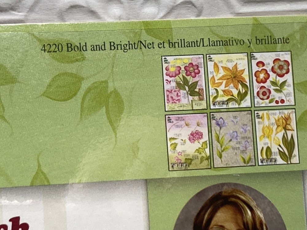 VTG Dewberry Painting Patterns Worksheet Pack Bold Floral 3 Sheets