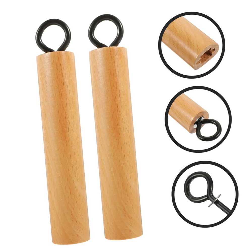 Wok Handle - Universal Wooden Cookware Handle - Beech & Iron