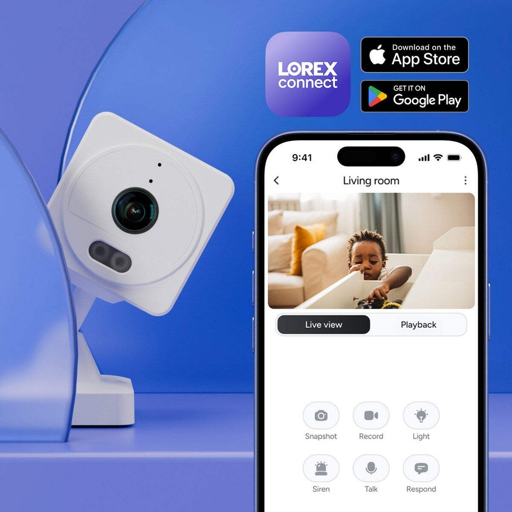 Lorex Connect | NEW APP | 2K Indoor Wi-Fi Camera