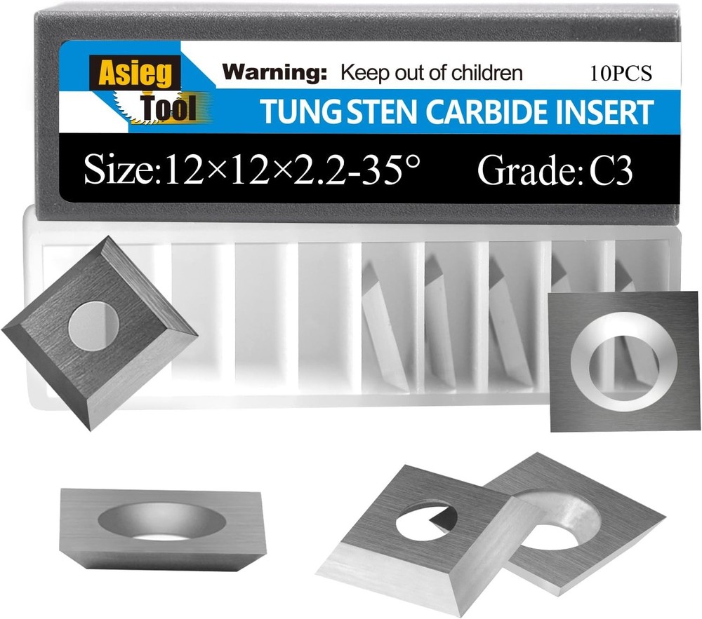 12mm Square Tungsten Carbide Replacement Cutters Inserts 12x12x2.2mm Replacement