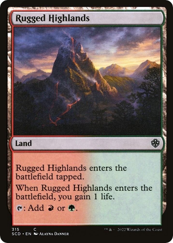 Rugged Highlands Starter Commander Decks 315 MTG LP