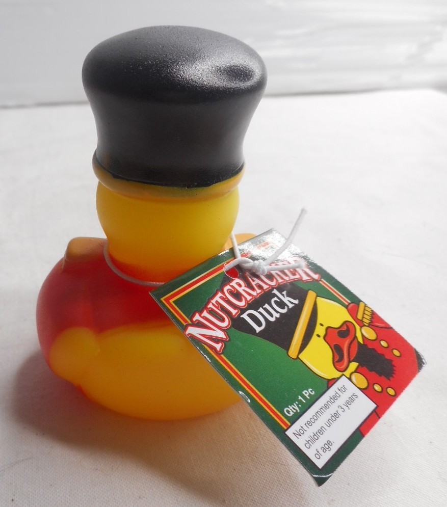 Nutcracker Rubber Ducky Dash Ornament Jeep Drip 2x2x2.5" High - NEW