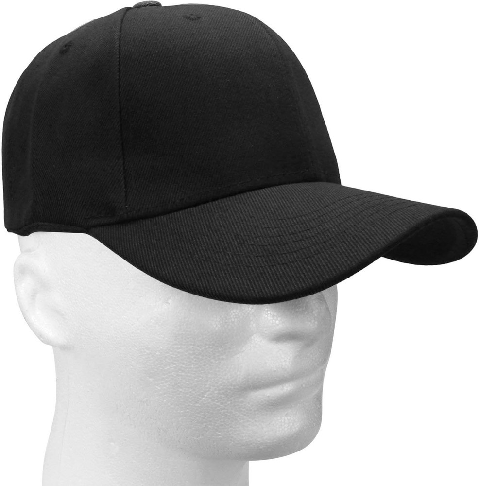 Falari Baseball Cap Adjustable Size for Running Workouts One Size, 1pc Black