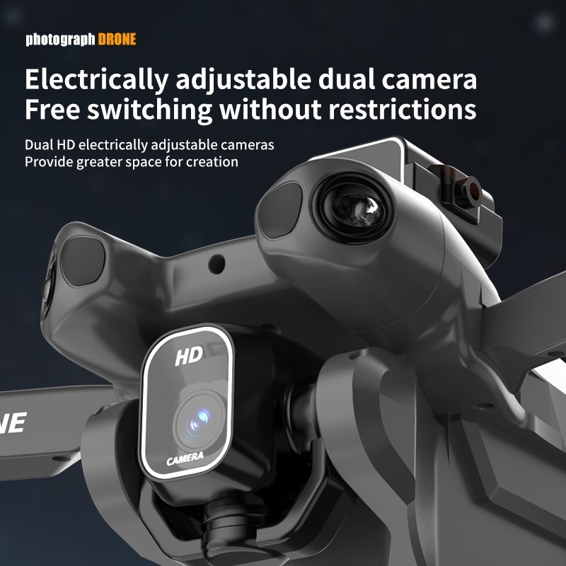 CS-25 Brushless Fold Drone, 360° Obstacle Avoidance RC Drone with Headless Mode