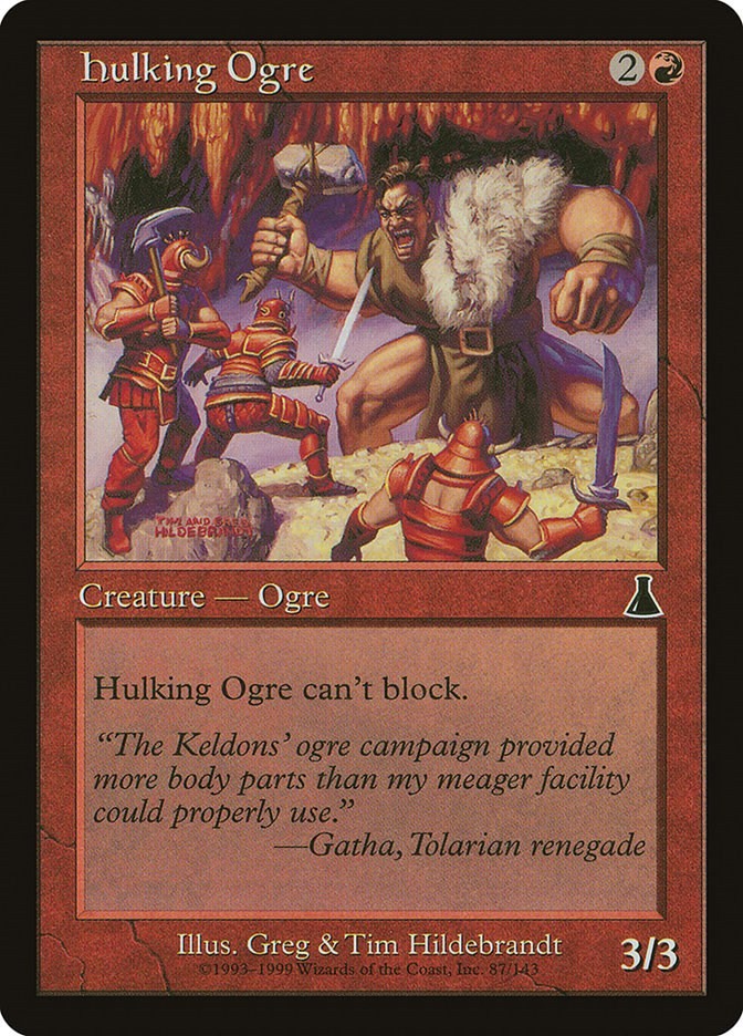 Hulking Ogre Urza's Destiny 87 MTG MP