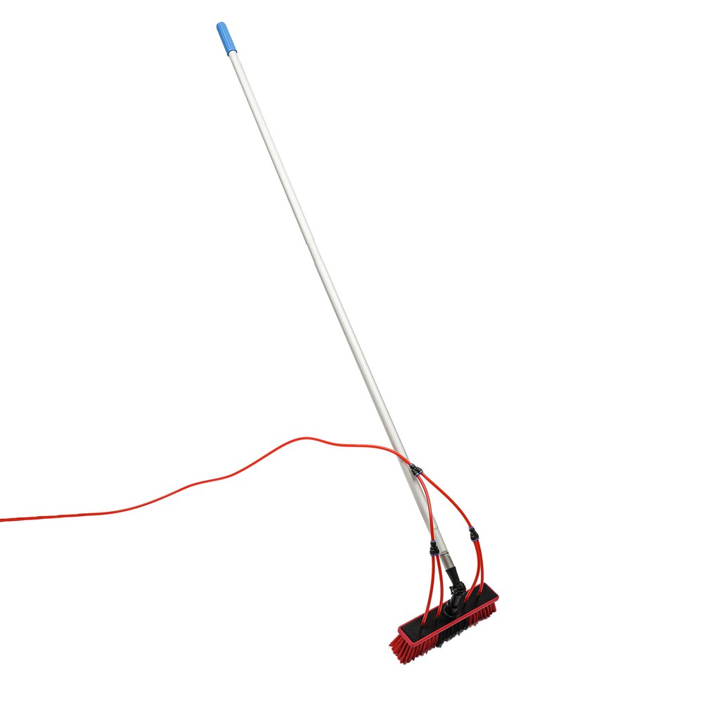 Extendable Window Solar Panel Cleaning Telescopic Pole Water Fed Brush Washer