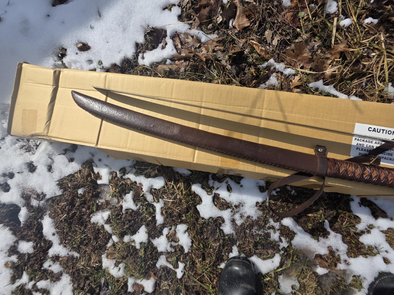 Ritter Steel Odachi Braided Leather Japanese Sword Samurai Katana