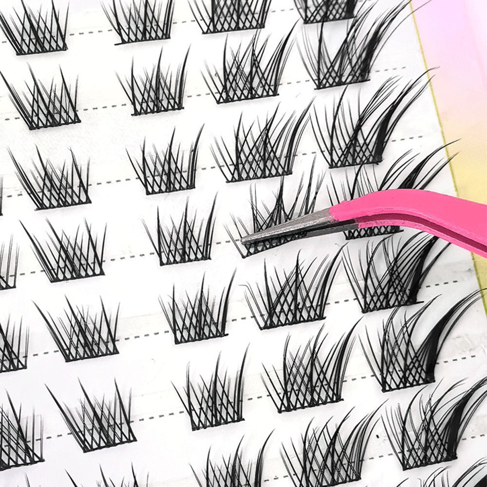 False Eyelashes Set 10 Rows 60 Cluster Wispy Fluffy Gorgeous Looking Soft