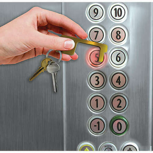 Sani Key 2pack Anti-Microbial Copper Coated Stylus Key Ring