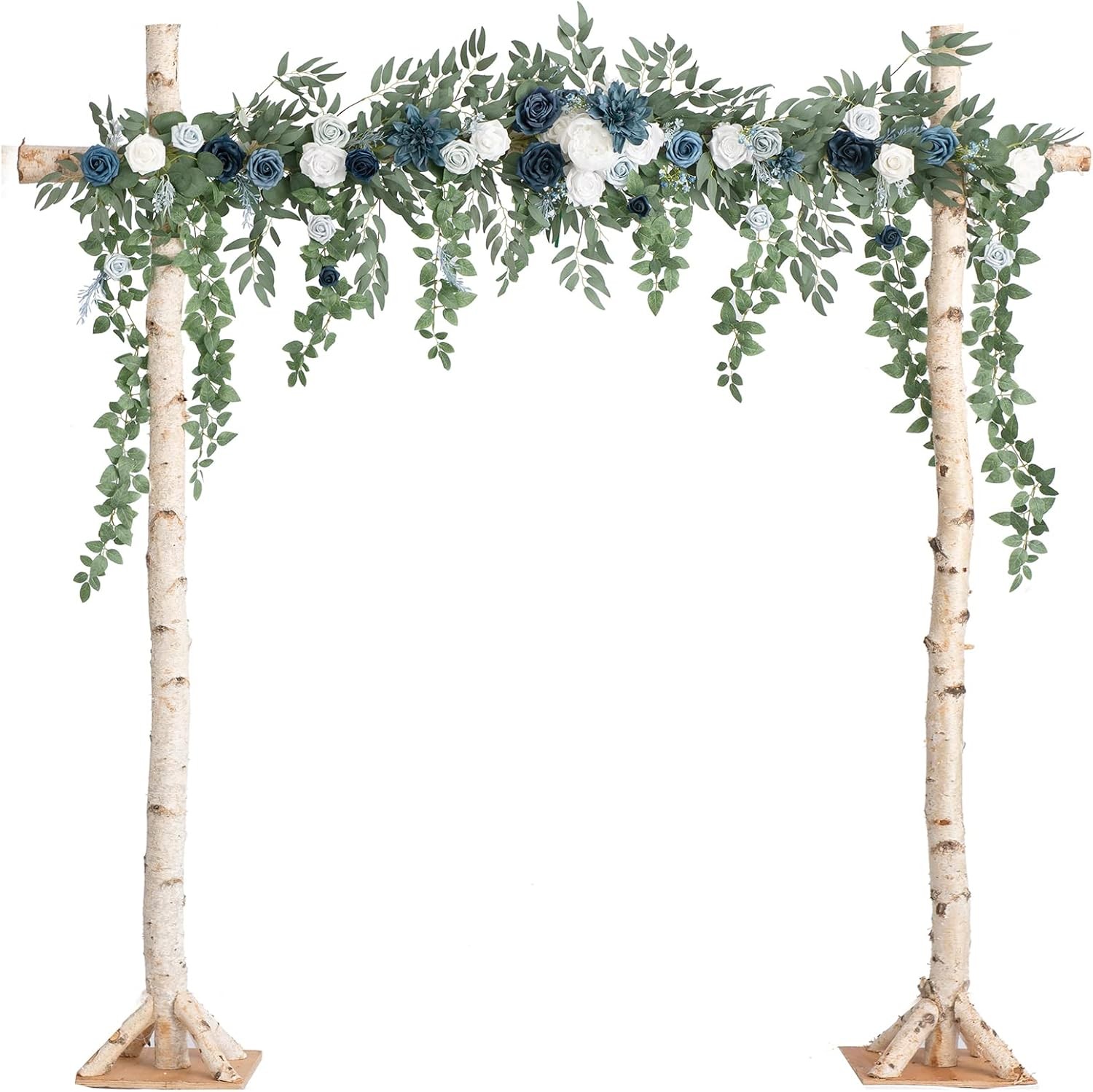 6.5FT Backdrop Floral Garland Spring Artificial Wedding Arch Flowers Pink Decor