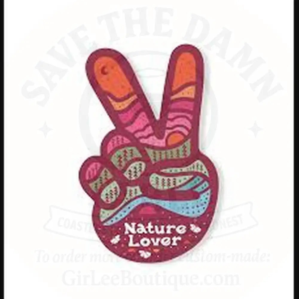 Handmade Coaster: Groovy Nature Lover