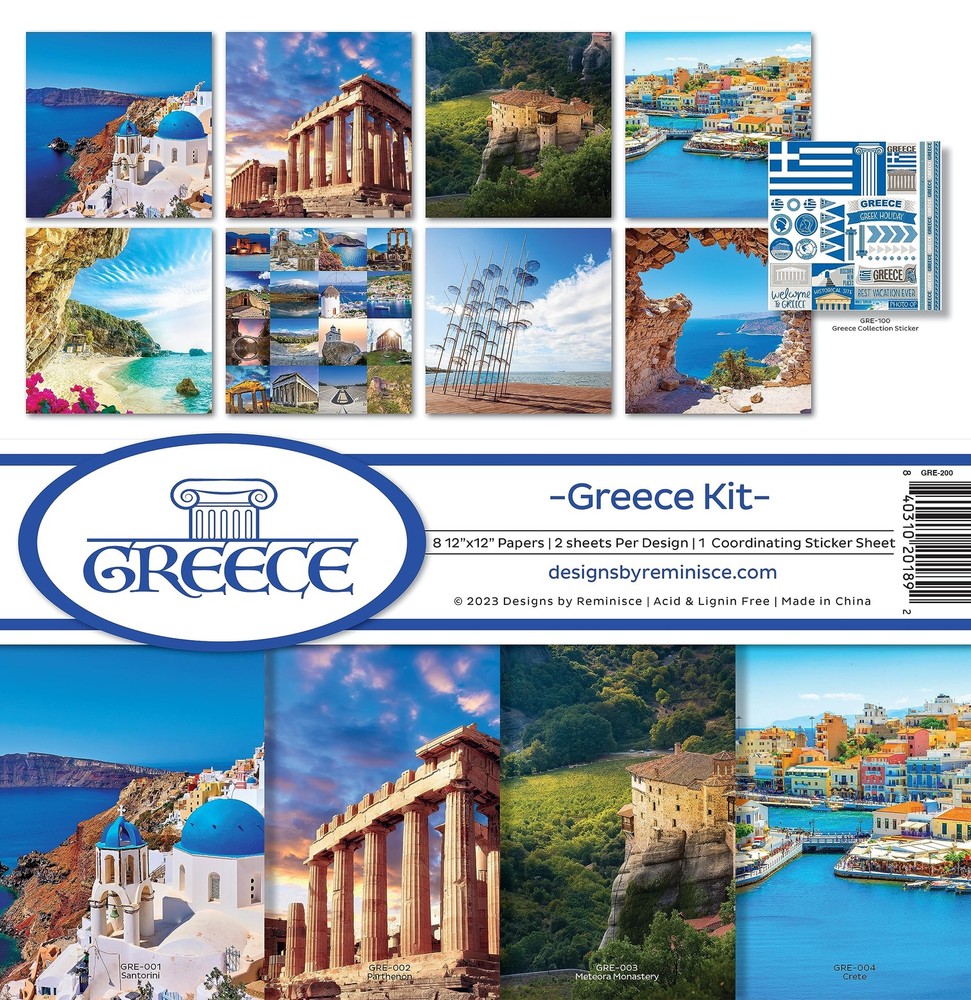 Greece Scrapbook Collection Kit