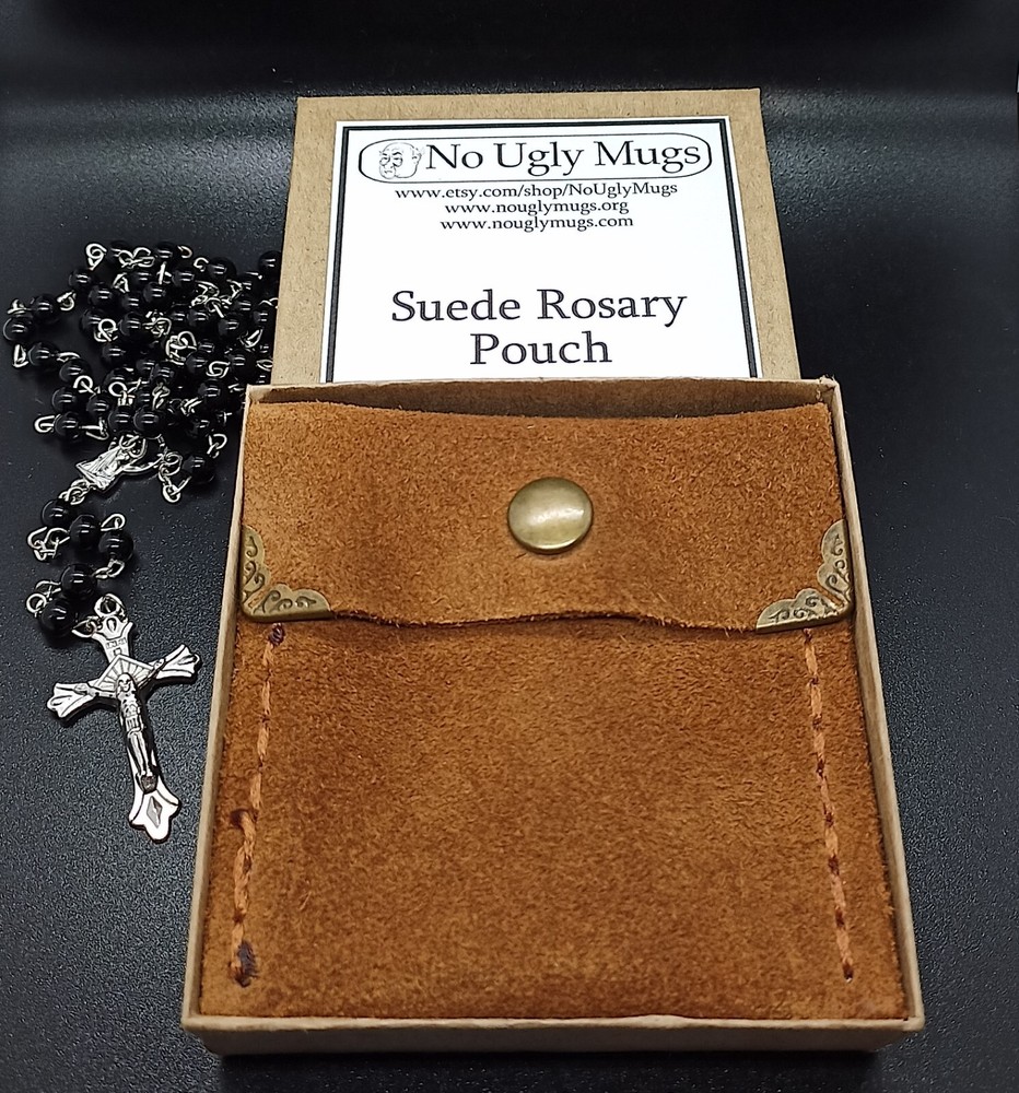 Suede Rosary Pouch