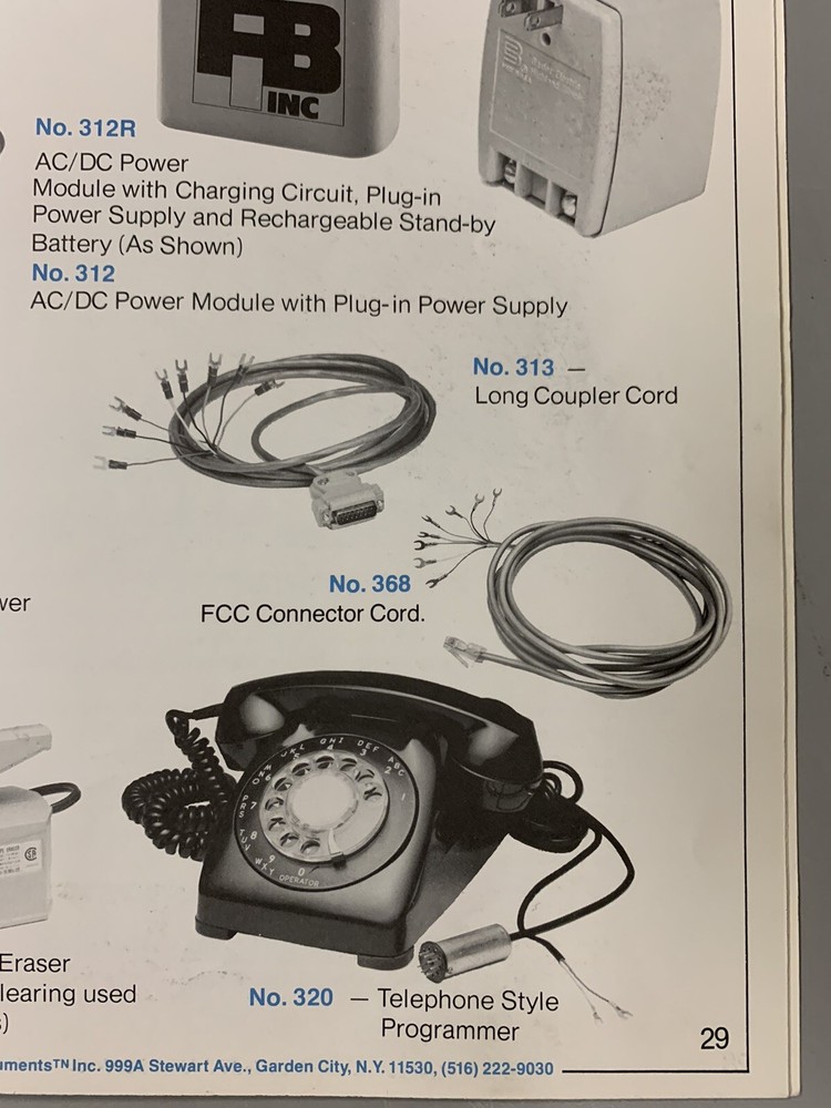 FBII Fire Burglary Instruments Tape Dialer Programmer