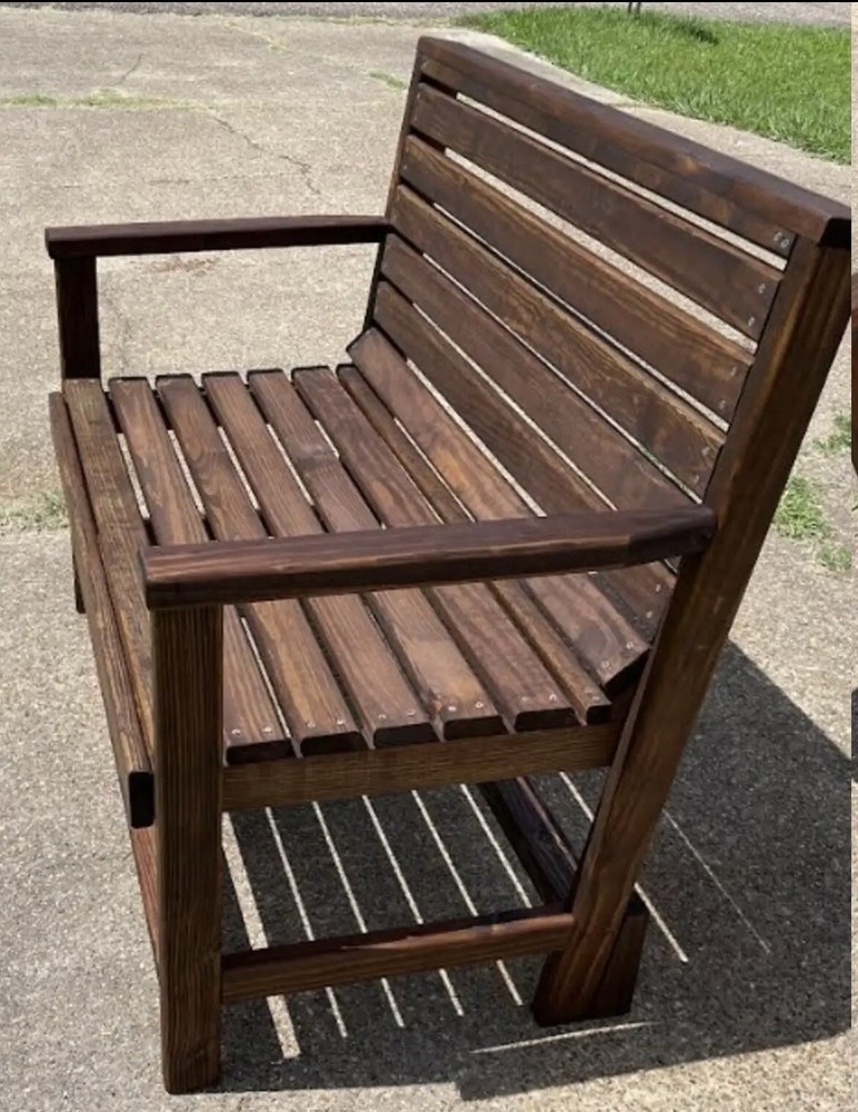 Custom Made Wooden Bench