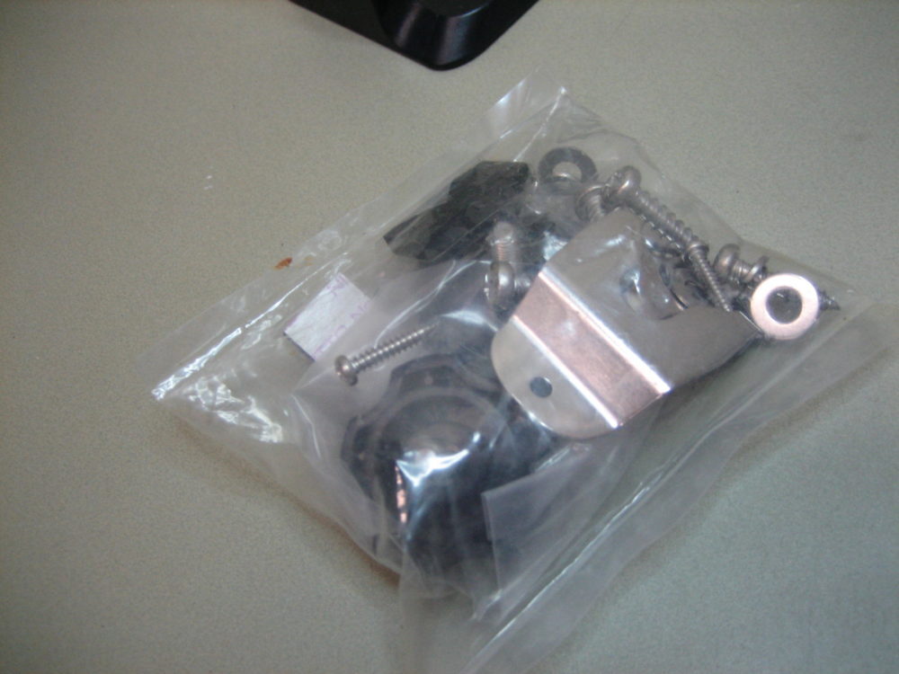 Icom IC-M506 Black VHF Mounting Mount Bracket w/ Knobs, Mic Clip