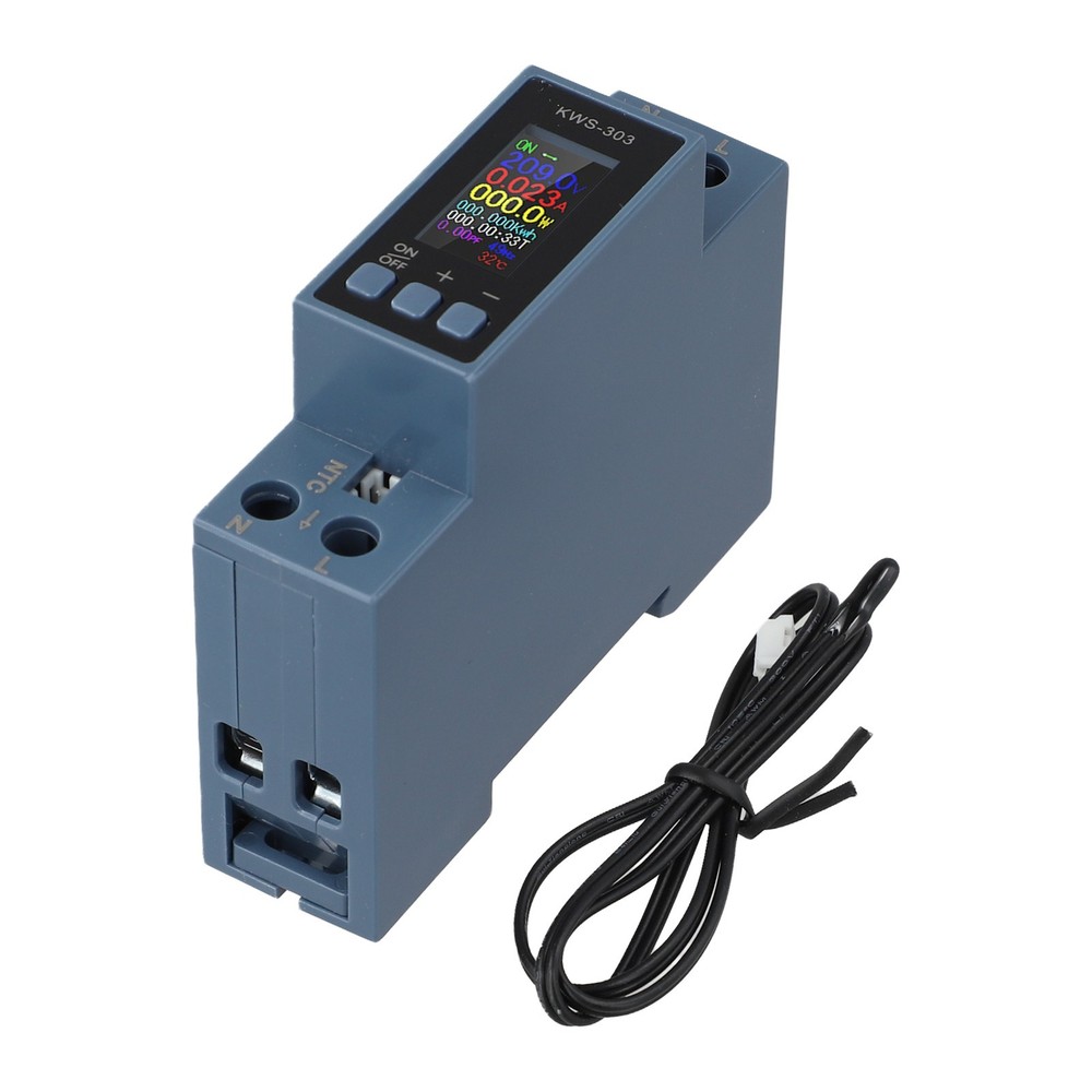 DIN Rail Compatible KWS303 Multifunctional Power Meter for Efficient Use