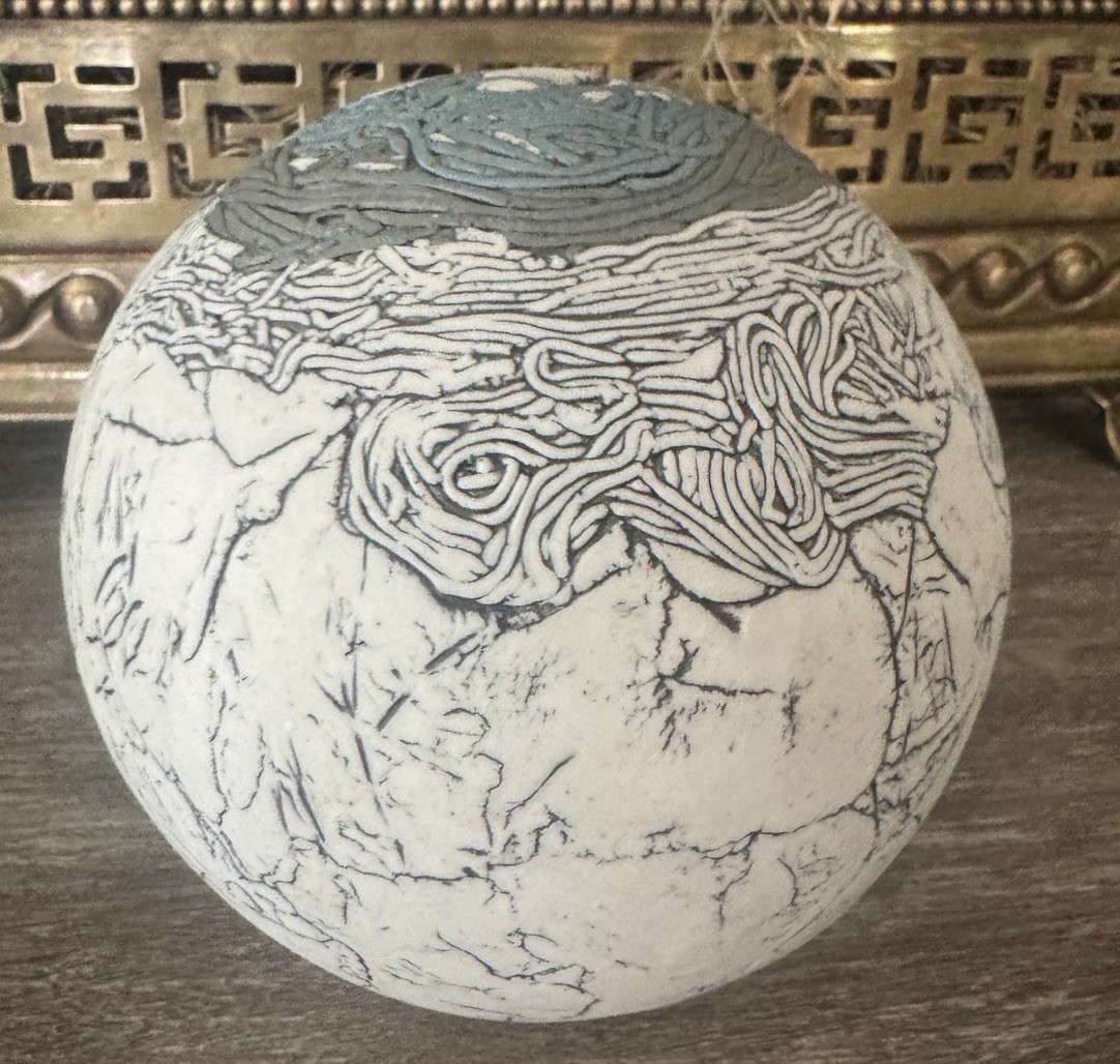 Romilla Batra California Studio POTTERY CERAMIC Original MODERN Art Signed 5”H