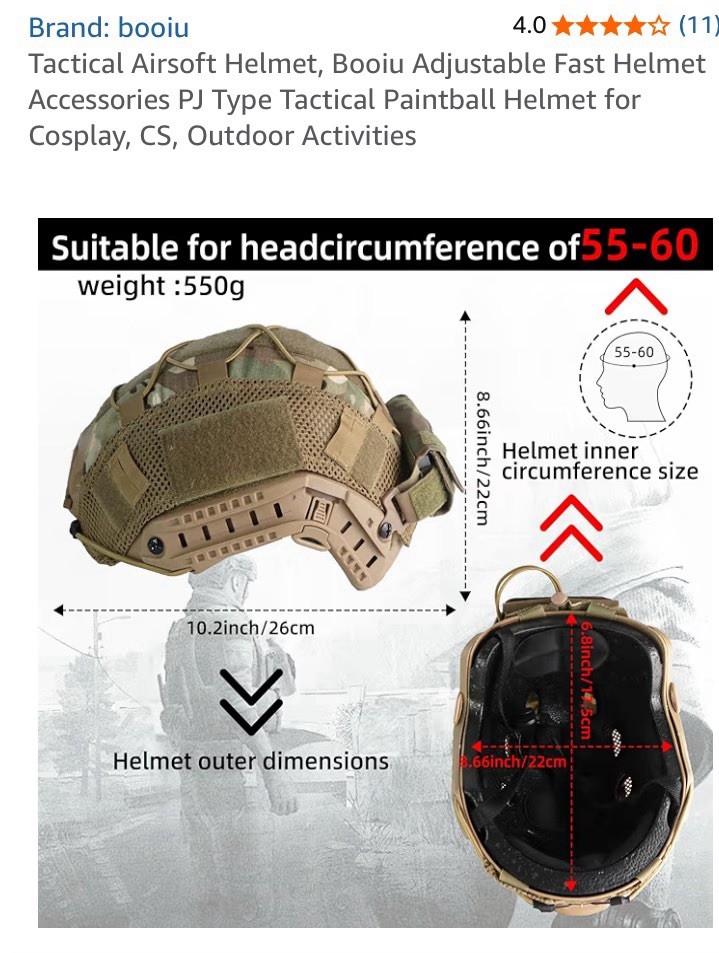 Tactical Airsoft Helmet