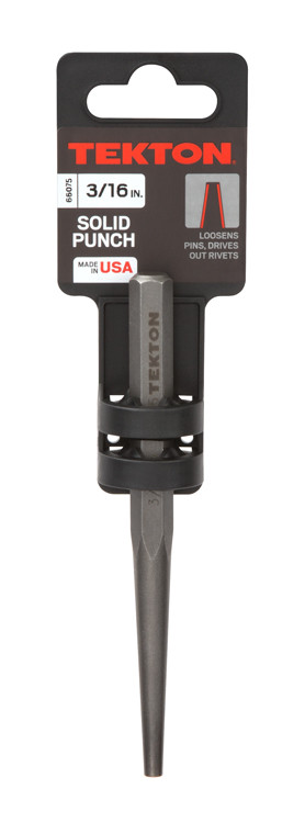 TEKTON 66075 3/16-Inch Solid Punch USA made