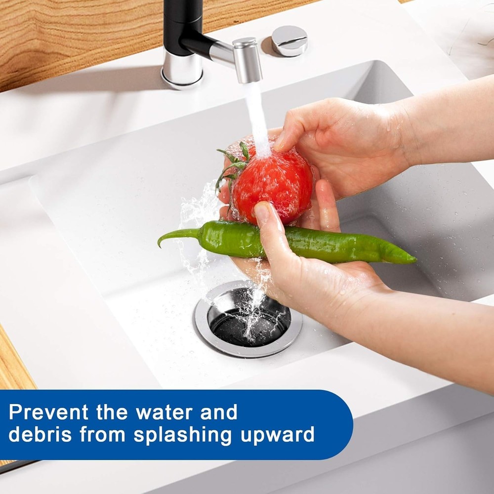 Multi-Function 3 3/8 Inch Garbage Disposal Sink Baffle - Noise and Splash Shield