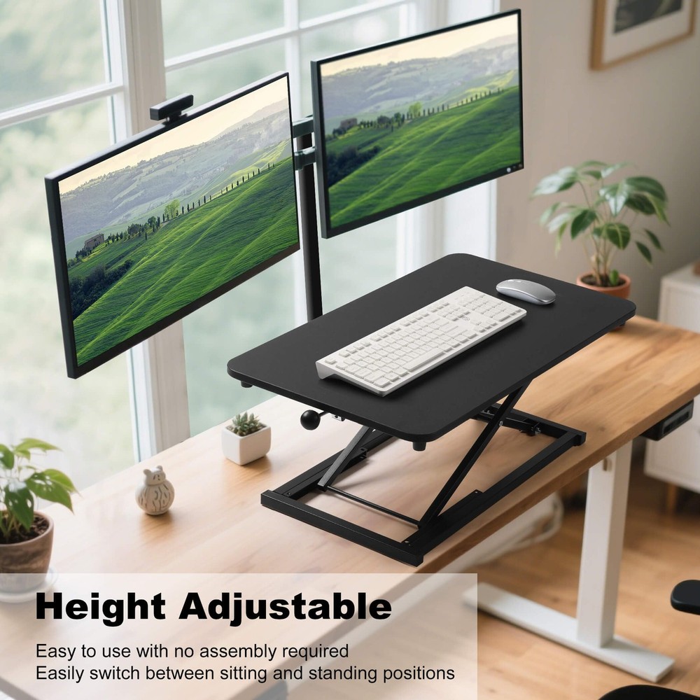 Raathionty Standing Desk Converter Adjustable Height,Keyboard Riser for Stand...