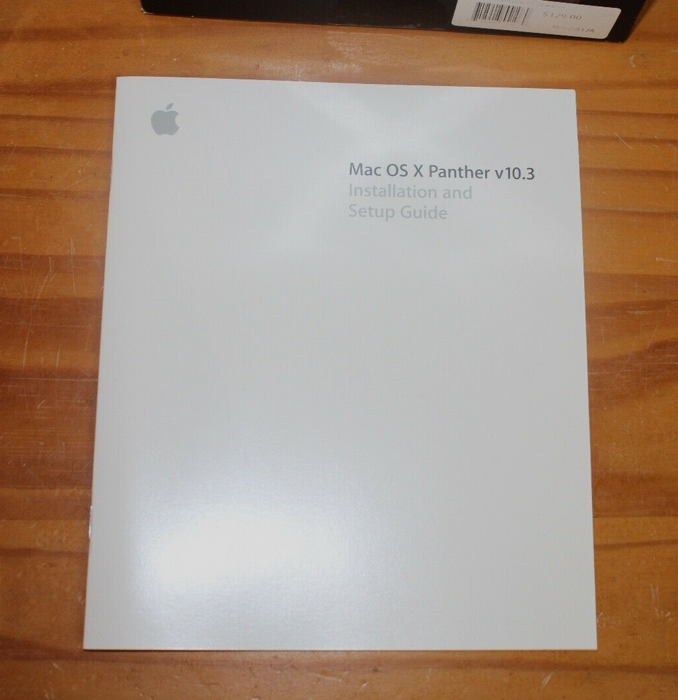 LLF ~ Apple Mac OS X 10.3.2 Panther M9227LL/A -Vtg Computer Software