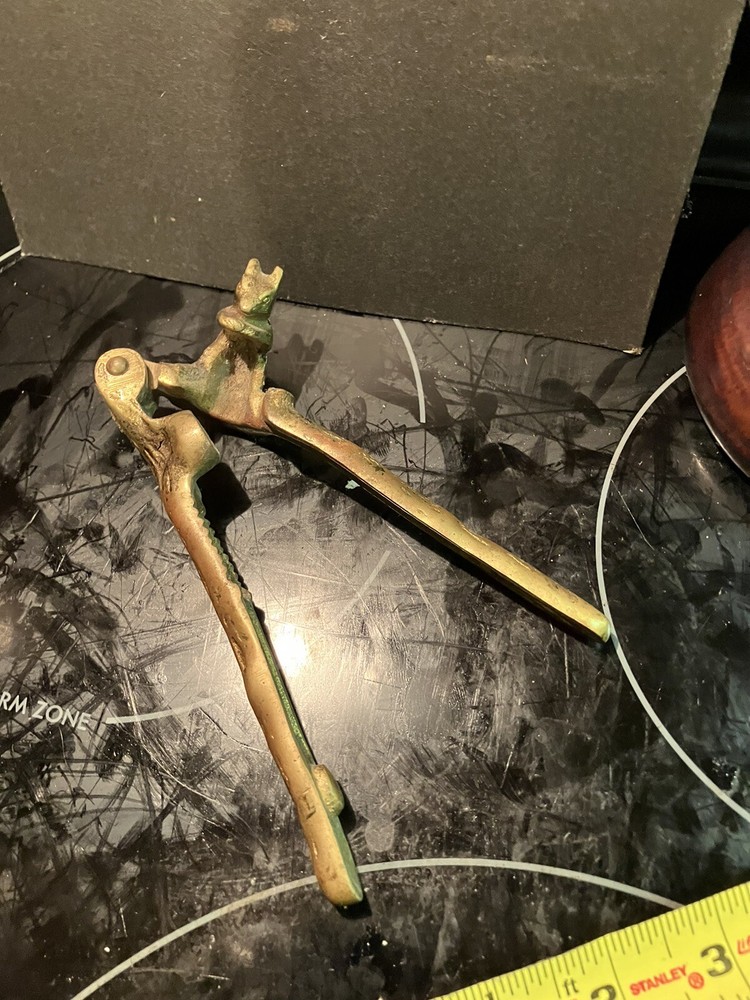 Antique Brass Squirrel Nutcracker