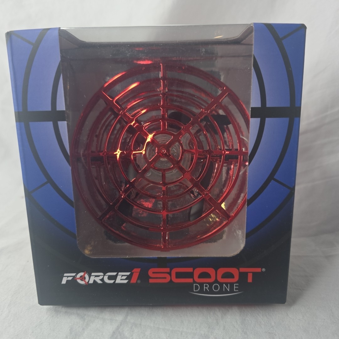 Force 1 Scoot Hands- Free Drone - New In Box - Indoor Drone - Red (CUU)