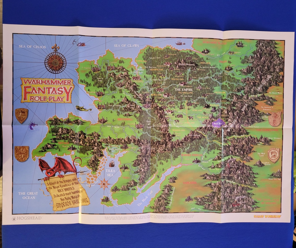 Fantasy Roleplay Old World Promo Map: Hogshead - Games Workshop