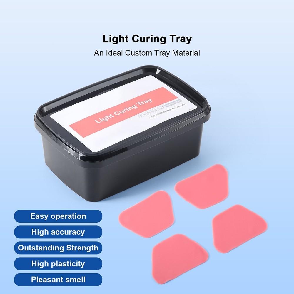 AZDENT Dental Light Curing Custom Tray Base Plate Material Impression 50 Pcs/Box