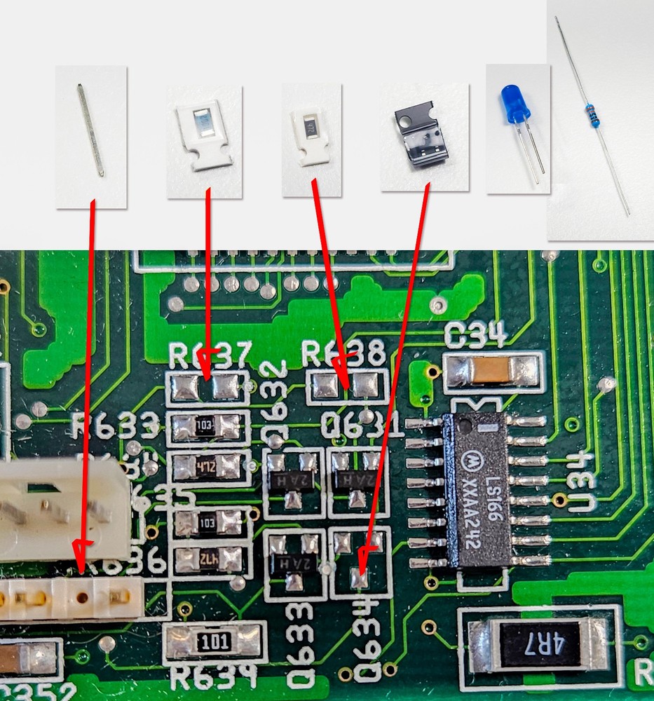 COMMODORE AMIGA A1200 PCMCIA ACTIVITY LED