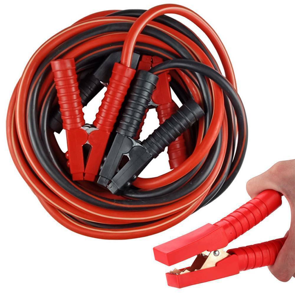 Commercial Heavy Duty 13' ft 2 Gauge Booster Cable Cables Emergency Power Jumper