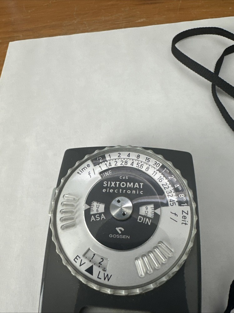 Lightmeter Gossen CdS Sixtomat Electronic Untested Needs Batteries