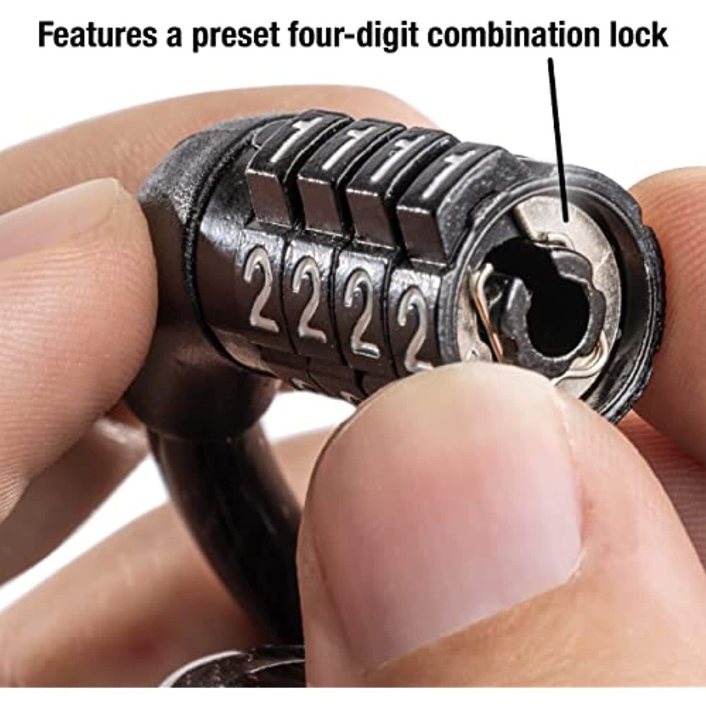 Master Lock 8143D Bike Lock Cable with Combination