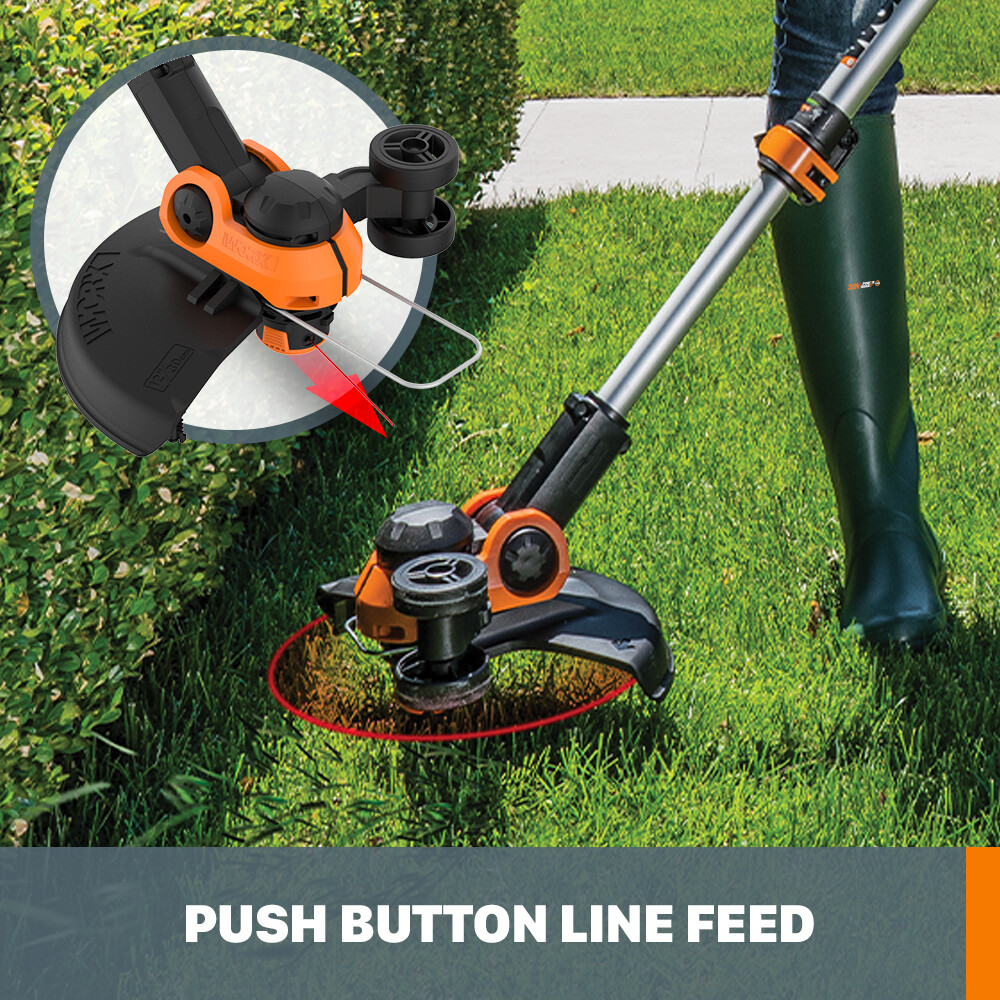 WORX WG162 20V PowerShare 12" Cordless String Trimmer & Edger