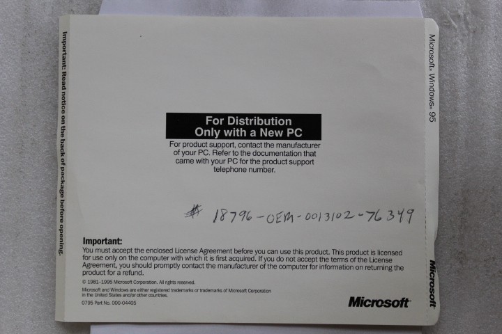 Microsoft Windows 95 Installation CD