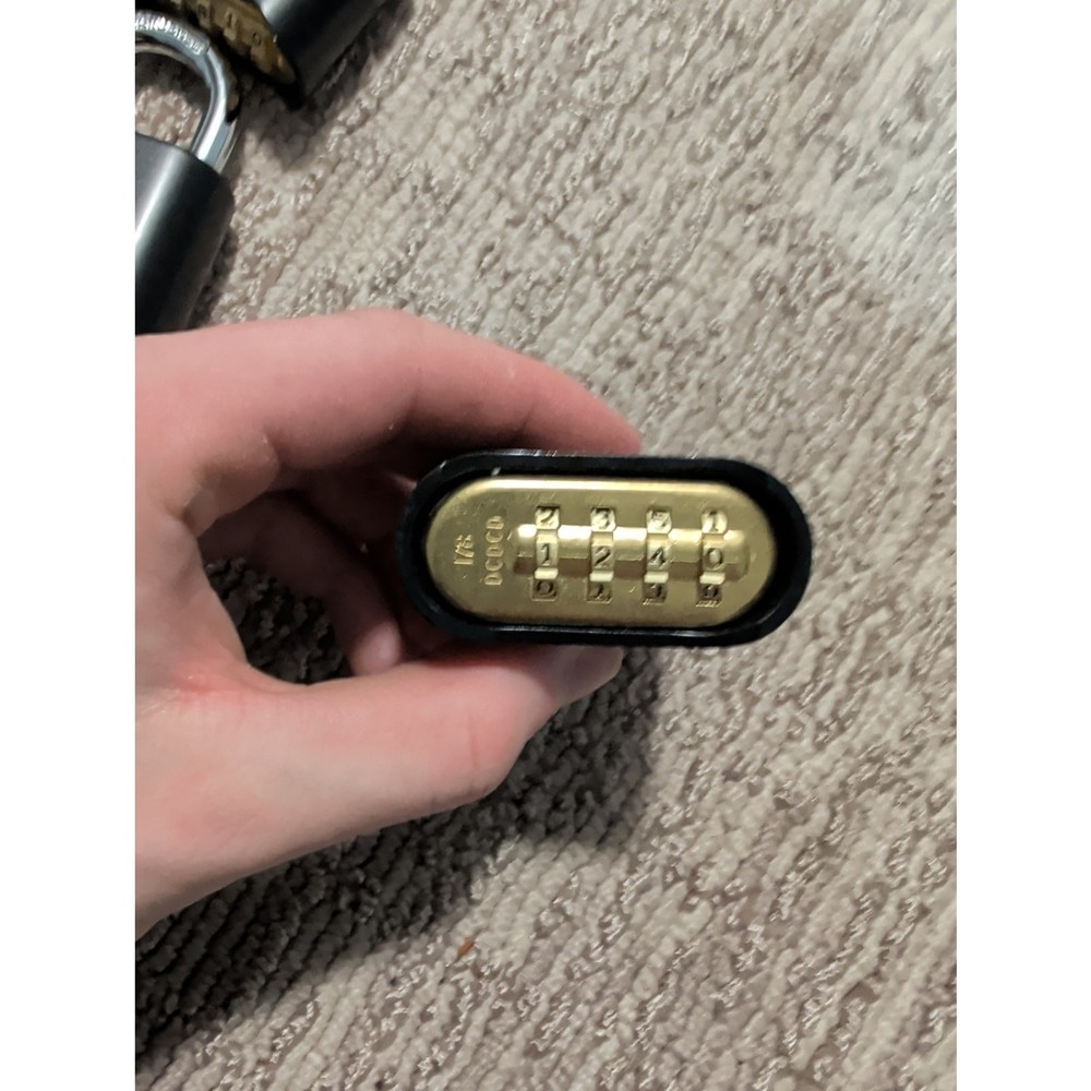 Master Lock 178D Set Your Own Combination Padlock - 6 Pack