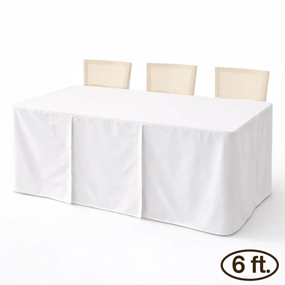 AUCTION: 6ft Premium Fitted Tablecloth for 72" x 30" Rectangular Table
