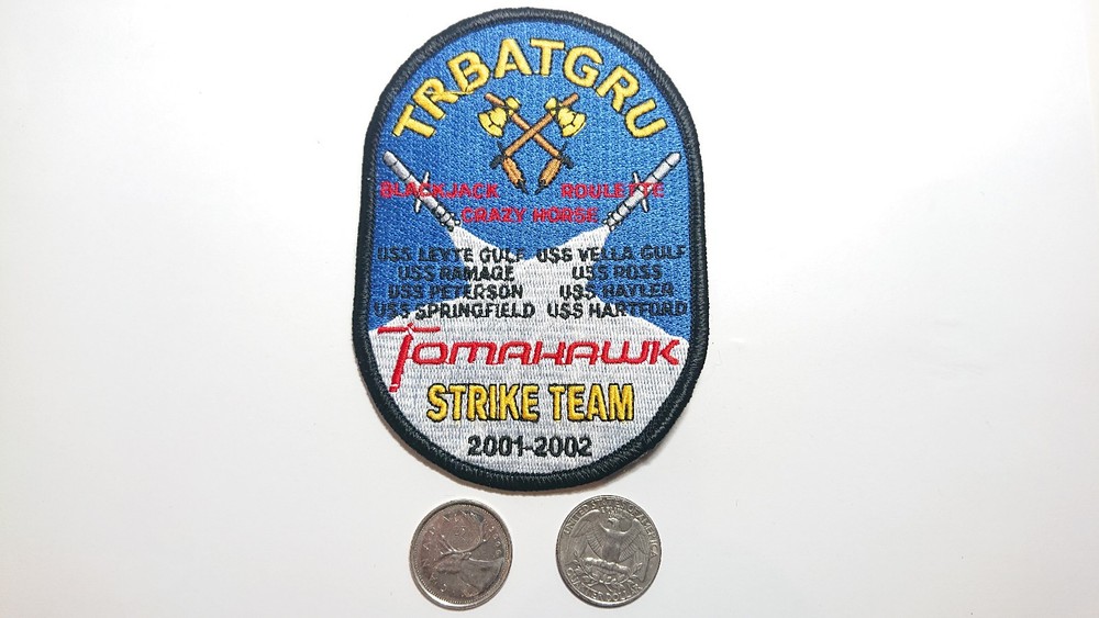 USN TRBATGRU Tomahawk Strike Team 2001-2002 Patch Crest
