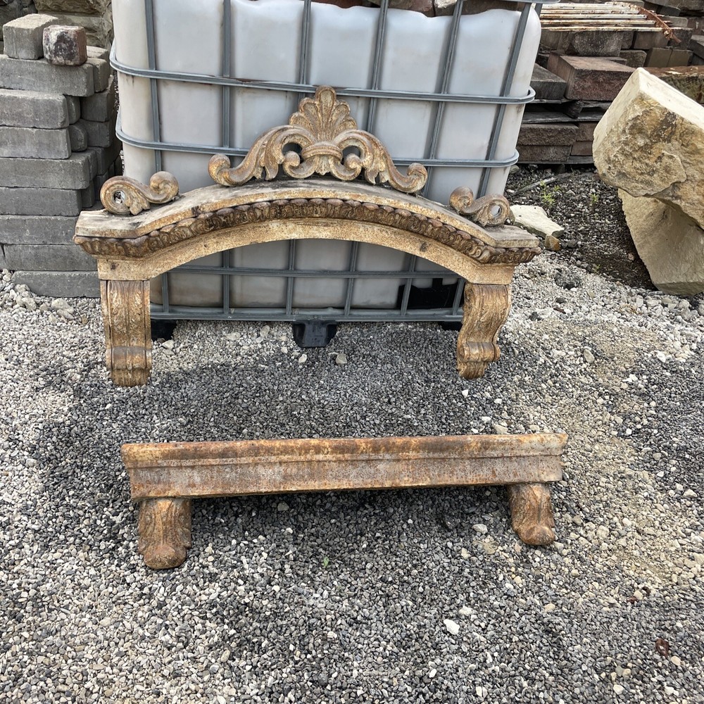 4 Available antique cast iron window pediment and header