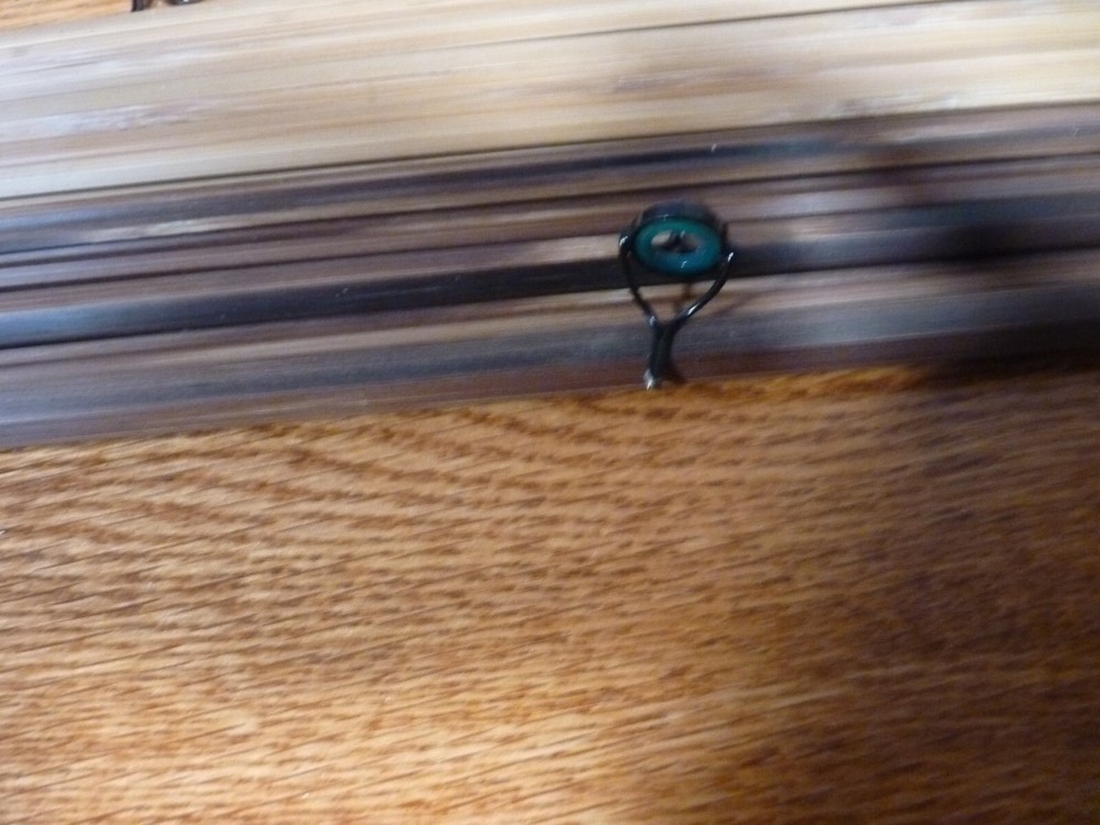 Agate Stripping Guide Black with Green insert 8MM. Rod Building